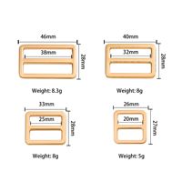 Accessoires de ceinture personnalisés en gros boucle de sangle en métal réglable dans les tailles 20mm 25mm 32mm 38mm