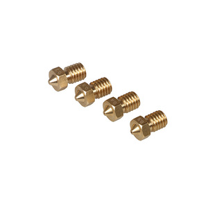 Buse en laiton 3DSWAY E3DV6 0,4 mm filetée M6 pour filament de 1,75 mm, accessoires d'imprimante 3D - Product Image 1
