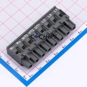 122-D-121/08-BNA Plug-in Terminal Block P=7.5mm Connector ( Construction: 1x8P )( Pitch: 7.5mm )( Color: Gray ) - Product Image 1