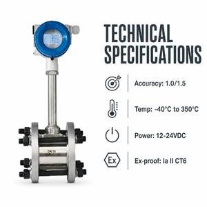 Medidor de Flujo Integral con Abrazadera CXLUGB DN200, para Plantas Químicas, Tratamiento de Agua, Monitoreo de Gas - Product Image 2
