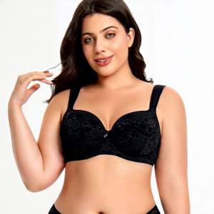 Sujetador <span class=keywords><strong>de</strong></span> Copa Completa <span class=keywords><strong>de</strong></span> Talla Grande al por Mayor, Últimos Diseños, Ropa Interior Cómoda para el Día a Día para Senos <span class=keywords><strong>Grandes</strong></span> - Product Image 2