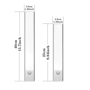 Luz Nocturna Con Cảm Biến De Movimiento USB Cảm Biến Ánh Sáng Đèn Tủ Cửa Bóng Đèn Nhà Bếp LED Dưới Tủ Chiếu Sáng