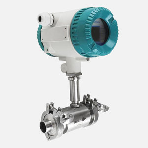 Pengukur aliran turbin terpasang baja tahan karat untuk air cairan gas-tri penjepit OEM dapat disesuaikan - Product Image 5