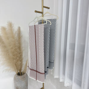 ผ้าคลุมศีรษะแบบชีฟองลายพิมพ์เคฟฟียะห์สำหรับผู้หญิงมุสลิม ผ้าคลุมไหล่คูฟียะห์สำหรับฤดูใบไม้ผลิ ปี 2024 - Product Image 5