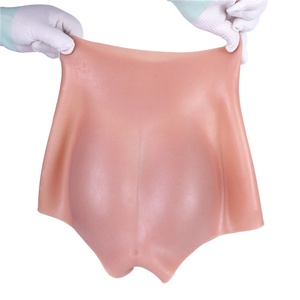 Combinaison Penianée Évidée Quatre Coins Taille Haute pour <span class=keywords><strong>Homme</strong></span> à Porter Comme Masturbateur, Vêtement Pénien Pantalon Évidé Allongé et Épaissi - Product Image 3