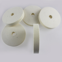 Roue abrasive portable en feutre de laine écologique, étanche et jetable, pour le nettoyage domestique et accessoire.