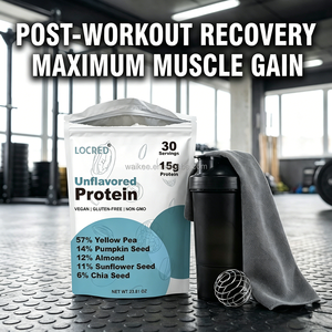 Proteína Vegetal <span class=keywords><strong>Keto</strong></span>, Mezcla de Proteína de Nuez Pili, Guisante y Arroz, Sin Azúcar, Etiqueta Limpia, Suplemento de Proteína Vegana, Marca Privada - Product Image 4
