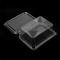 Boîte d'emballage alimentaire jetable en plastique transparent pour vente en gros de figurines miniatures, type blister, pour plats à emporter