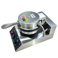 Machine à gaufres en stock, machine à faire des coupes à glace croustillantes, machine à faire des rouleaux d'œufs électriques 220V pour les boutiques de desserts