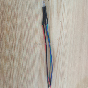<span class=keywords><strong>Diode</strong></span> LED RGB 5 mm 12 V pré-câblée, ampoule ronde pré-câblée avec câble 4 broches de 20 cm, lampe indicatrice pour projets DIY - Product Image 3