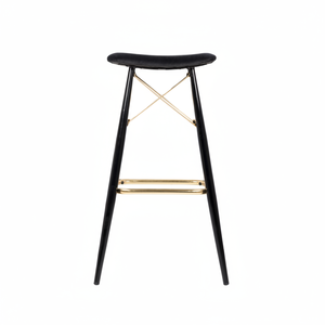 Elegante asiento de cuero, taburete de bar, muebles de bar elegantes - Product Image 1