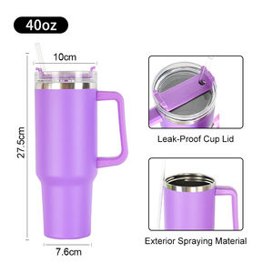 แก้วทัมเบลอร์เคลือบผงสแตนเลส40ออนซ์สำหรับการแกะสลักด้วยเลเซอร์ของขวัญแต่งงานสำหรับธุรกิจโลโก้ที่กำหนดเอง - Product Image 2