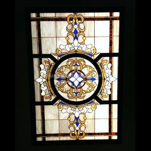 Panneau de plafond en verre Tiffany teinté, style fenêtre de toit, pour salle à manger et couloir, double, fourni par l'usine - Product Image 5