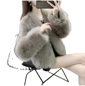 Manteaux d'hiver décontractés en laine et polyester de haute qualité pour femmes, doux, en fausse fourrure, en polaire, <span class=keywords><strong>pas</strong></span> chers - Product Image 2