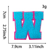 Fourniture d'usine broderie personnalisée paillettes Chenille patchs fer sur lettre patchs pour chapeaux Jeans sacs vêtements noël