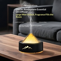 Nouvelle Lampe d'Ambiance Glaciale Diffuseur d'Arômes USB Type Brume Humidificateur de Bureau Silencieux 0,5L pour Huiles Essentielles
