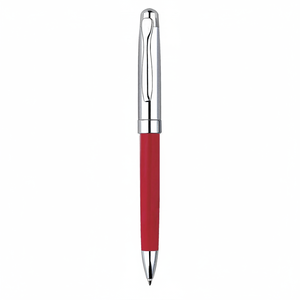 Penna Cromata con Finitura Rossa Lucida per Scrittura e Correzione - Product Image 2
