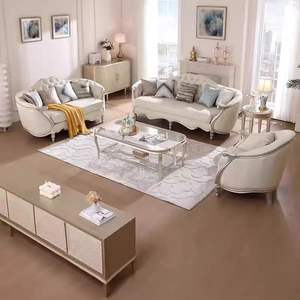 RIKKASI Mobilier de maison Ensemble de canapés combinés 1+2+3 places en <span class=keywords><strong>tissu</strong></span> microfibre ou en <span class=keywords><strong>cuir</strong></span> véritable Ensemble de canapés pour salon - Product Image 2