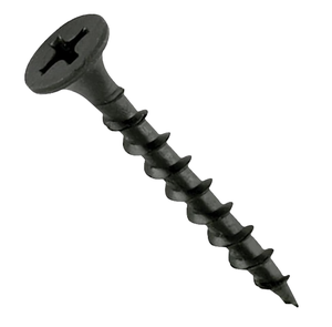 Tornillos para paneles de yeso de acero inoxidable de 25 mm, negros, autorroscantes, de cabeza plana avellanada, M4 M5 disponibles en 50 mm, 100 mm, 180 mm para madera - Product Image 1