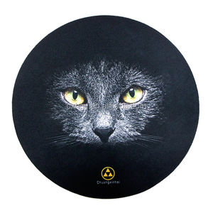 Mantel Individual redondo clásico moderno, posavasos de Fieltro de Poliéster ligero con logotipo personalizado para uso en la mesa del hogar, muestra gratis disponible - Product Image 4