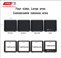 Altoparlante Portatile Wireless 5.0 Personalizzabile con Logo, Mini Cubo con Luce LED RGB, Illuminazione su 4 Lati, 3W, Regalo Promozionale