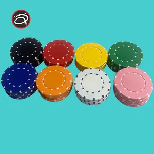 Rulet cips olarak rulet tekerlek için kullanılan lüks 11.5g ABS poker cips baskı logosu