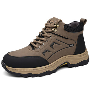 Bottes de neige pour hommes, bottines d'hiver à bout rond, doublure en fourrure, semelle extérieure en caoutchouc antidérapante, semelle intermédiaire en EVA, vêtements d'extérieur chauds - Product Image 5