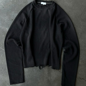 <span class=keywords><strong>T</strong></span>-<span class=keywords><strong>shirt</strong></span> pour <span class=keywords><strong>homme</strong></span> à manches longues en tricot gaufré sur mesure, en pur coton, coupe classique, décontracté, <span class=keywords><strong>t</strong></span>-<span class=keywords><strong>shirt</strong></span> à manches longues uni - Product Image 3