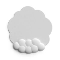 Tapis de souris Support de poignet avec surface en cuir, repose-poignet en nuage Tapis de souris avec mousse à mémoire de forme, base en PU antidérapante pour ordinateur portable à domicile et au bureau