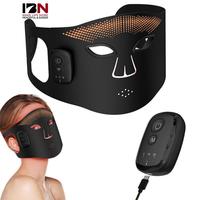 Masque facial de luminothérapie infrarouge proche à 84 LED, design personnalisé IBN, silicone de qualité alimentaire, alliage ABS, beauté photonique