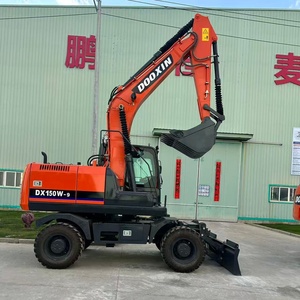 Nouvelle conception d'excavatrice mobile sur roues de 14,8 tonnes, pour la construction et l'agriculture, haute puissance de creusement - Product Image 2