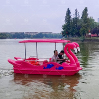 Pédalo Flamingo de Haute Qualité pour Parc Aquatique – Équipement de Jeu Aquatique en Plastique PE – Bateau de Loisirs