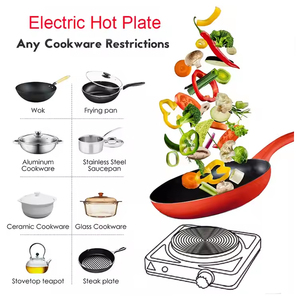 1000W elettrico all'ingrosso cottura <span class=keywords><strong>elettrica</strong></span> piastra calda con alloggiamento in metallo per uso cucina all'aperto o fornelli - Product Image 5
