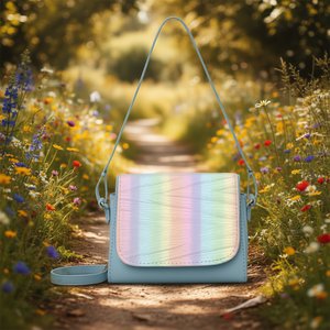 Sac à bandoulière Fashions Faina pour femme en PU rayé, style bohème vintage, à sangle unique, bleu, imperméable, pour usage quotidien estival - Product Image 2