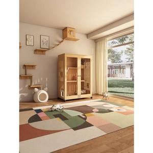 Villa pour <span class=keywords><strong>chat</strong></span> en bois, grande cage intérieure pour <span class=keywords><strong>chat</strong></span>, armoire spacieuse à trois niveaux pour <span class=keywords><strong>chat</strong></span> pour la maison - Product Image 4