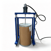 Agitateur de fût pneumatique à double colonne, mobile, pour peinture 55 gallons, mélangeur anti-explosion à moteur pneumatique 200L