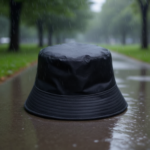 Sombrero de Pescador Impermeable Negro Unisex Ajustable, Protección Contra la Lluvia, para Uso en Exteriores - Product Image 2