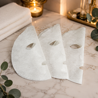 Masque facial en tissu non tissé semi-gel Meanlove avec forme et couleur personnalisées pour une hydratation et un raffermissement de la peau