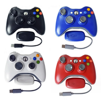 Finera para 360, Control Remoto Inalámbrico para Juegos de 2.4GHz con Motor de Vibración, Control con Palanca 3D