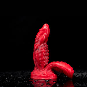 <span class=keywords><strong>Gode</strong></span> dragon à <span class=keywords><strong>double</strong></span> tête de 14cm avec base d'aspiration forte pour la <span class=keywords><strong>double</strong></span> stimulation anale du point G - Product Image 2