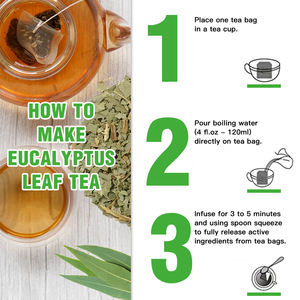 Thé aux <span class=keywords><strong>feuilles</strong></span> <span class=keywords><strong>d</strong></span>'<span class=keywords><strong>eucalyptus</strong></span> en vrac <span class=keywords><strong>de</strong></span> qualité supérieure Thé apaisant à base <span class=keywords><strong>de</strong></span> plantes Thé <span class=keywords><strong>d</strong></span>élicieux chaud Profitez du chaud ou du froid - Product Image 6