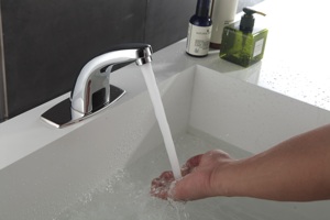 Hot Selling Wirtschaft liche automatische Bad <span class=keywords><strong>Sensor</strong></span> Wasserhahn Smart Infrarot Touch less Auto <span class=keywords><strong>Sensor</strong></span> Messing Wasserbecken Wasserhähne - Product Image 3