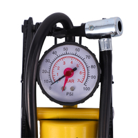 Pompe à pied classique avec pédale antidérapante, jauge précise, pompe à air portable pour voiture, vélo, vélo électrique, articles gonflables