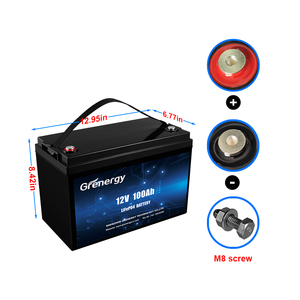 แบตเตอรี่สำรองสำหรับเดินทางแบบ USB 12V ที่100Ah แบตเตอรี่ลิเธียม Lifepo4ที่เก็บพลังงานแสงอาทิตย์ระบบการจัดการ - Product Image 1