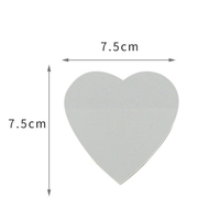 Notes collantes de coeur de retrait propre, poste adhésif fort de couleur vive super mignon pour les fournitures d'étude d'école de bureau de livres
