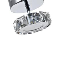 Lustre de plafond LED en cristal, lampe suspendue, design contemporain rond, éclairage pour petite chambre, décoration intérieure
