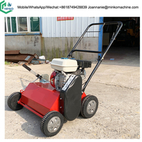 Scarificateur de pelouse à poussée manuelle Scarificateur de pelouse Moteur à essence Outil de jardin cultivateur Scarificateur et aérateur de pelouse