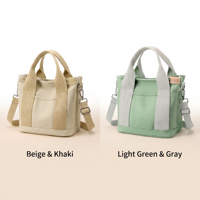 Tas Tote Kanvas Serbaguna BunnyTote Motif Huruf MOQ100 Katun Organik Daur Ulang Tas Belanja Modis Dapat Digunakan Kembali