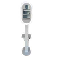 Fabricant professionnel de cabines photo : Coque ovale pour cabine photo, idéale pour les fêtes et les selfies, compatible avec les iPad Pro et les appareils photo reflex numériques.
