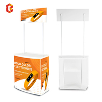 Table de stand de salon commercial pliant bureau de promotion PP matériel avec impression de marque